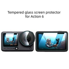 For DJI OSMO Action6 Tempered Glass Screen Protector Camera Lens Protective Film