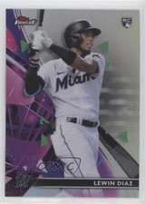 2021 Topps Finest Refractor Lewin Diaz #56 0aw6