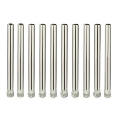 LDEXIN 10Pcs Diamond Coated Hole Saw Core Drill 5mm/0.2inch, 10pcs, Silver