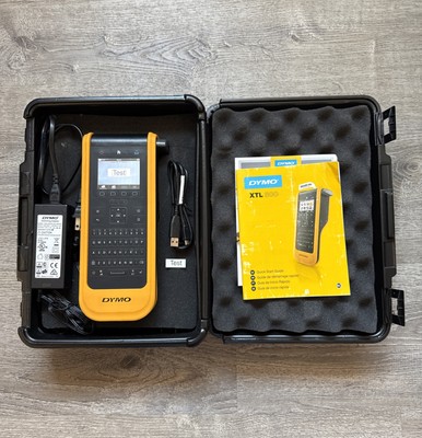 Dymo XTL 300 Label Maker with AC Adapter, USB Transfer Cable, & Instructions