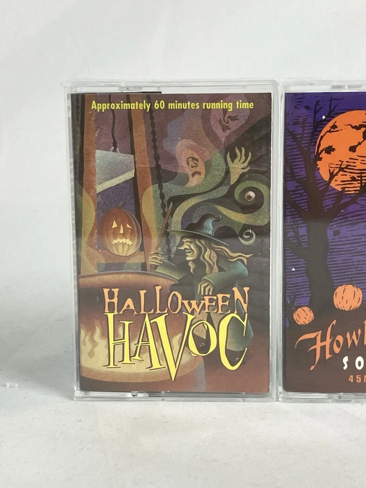 HALLOWEEN Cassette Tape Lot X2 Howl-O-Ween Havoc Scary Music & Sound Effects - Image 3 of 4