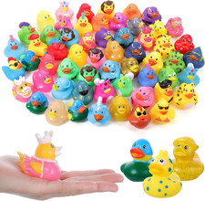 30Pcs Rubber Ducks Assorted Plastic Bulk Rubber Duck for Jeeps Ducking