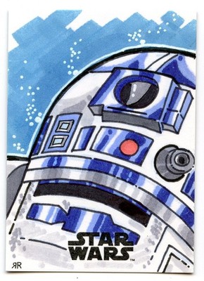 R*1様 STAR WARS Sketch Card THE LAST JEDI 2017 Topps Star Wars The Last Jedi Sketch Card (R2-D2) - Rooney