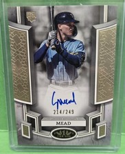 2024 Topps Tier 1 #BOA-CME Curtis Mead Gold RC AU  SN /249 Break Out