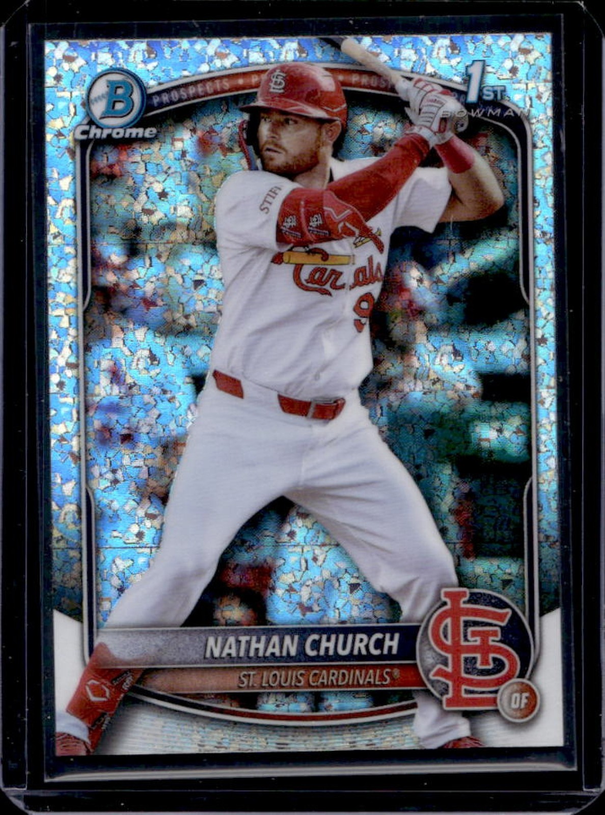2025 Bowman Chrome Nathan Church Mini Diamonds Refractor 1st #BCP-192