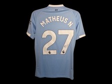 Matheus Nunes Manchester City 25/26 Signed Champions Football