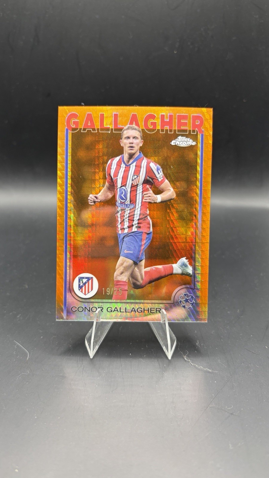2024-25 Topps Chrome UEFA Club Competitions Conor Gallagher #35 Orange Prism /25