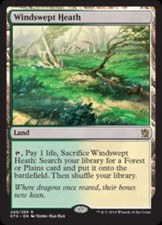 Windswept Heath - Heavy Play MTG Khans of Tarkir