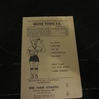 Belper v Roe Farm Athletic Derbyshire Senior Cup 2nd Rd 1966/7