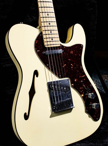 Fender American Deluxe Telecaster Thinline 2013 Used Ash White w/Hard Case