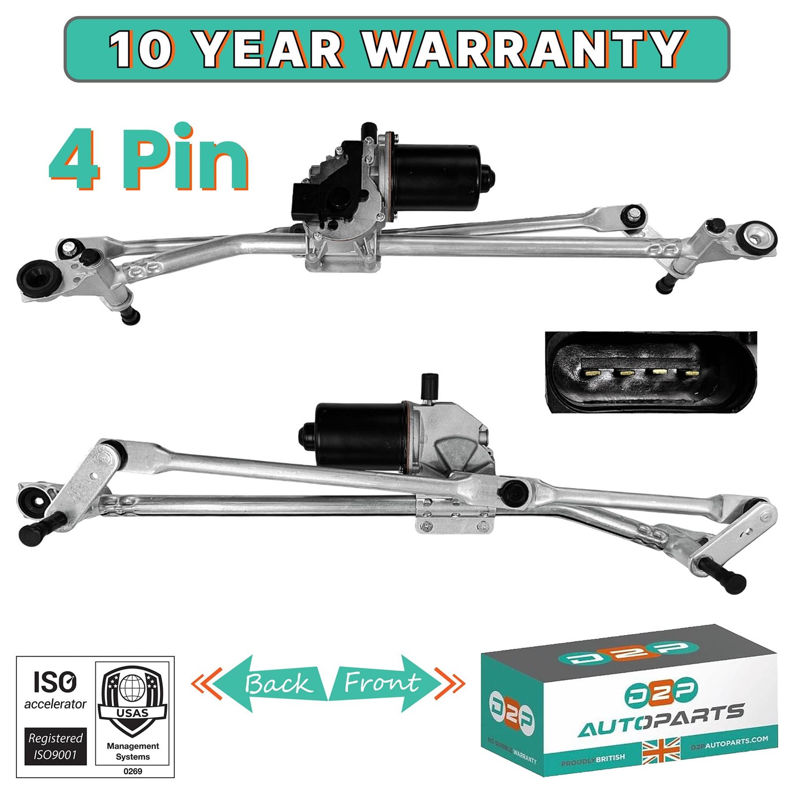 FRONT WINDSCREEN WIPER MOTOR LINKAGE FOR LAND ROVER FREELANDER 2 L359 2006-2014