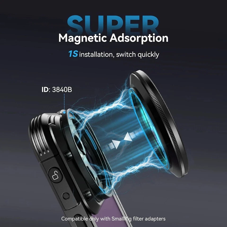 SmallRig MagEase Magnetic VND Filter ND2-ND32 (1-5 Stop) 52mm 4215 - Image 3 of 4