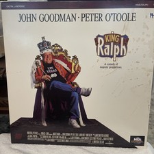 New KING RALPH LASERDISC Vtg 90s John Goodman Peter O'Toole Comedy 1991