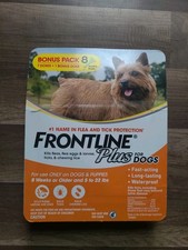 Frontline Plus for Dogs Flea and Tick Small Dog Treatment 5-22 lb, 8 Doses