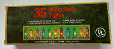 Multi Color 35 String Super Bright Bulbs Christmas Lights, Indoor/Outdoor 14 FT