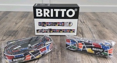 ROMERO BRITTO Dog Collar and leash LARGE Midnight Artwork MSRP $50.00