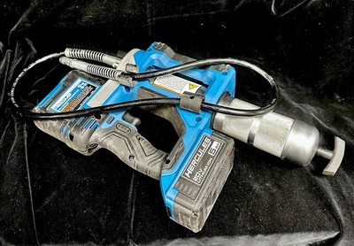 Hercules 20V VarSpd Grease Gun HC108B w/ 20v/5AH batt & 20v/12v Li-Ion Fast Chgr
