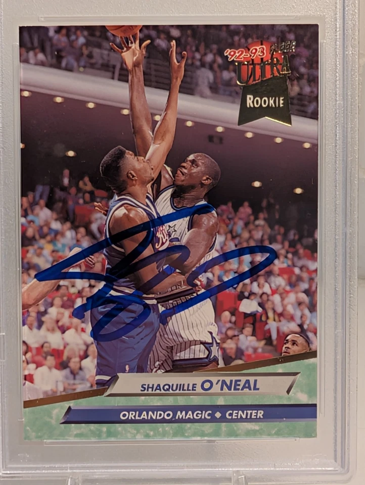Fleer Ultra Shaquille O'Neal #328 1992-93 radiocontrol novato Shaq firmado automático PSA ADN 10 Foto 4 de 4