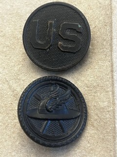 Enlisted Collar Disc World War I Motor Transport Core Rough Edge Field Military
