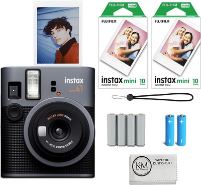 Instax Instant Camera Bundle with Film, Batteries & Cleaning Cloth,fast shipping