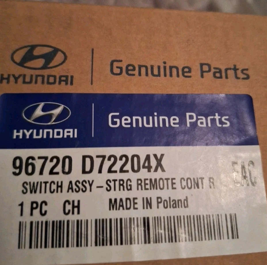 Nuevo interruptor de control de crucero GENUINO Hyundai Tucson TL 96720D72204X 2015-2019 Foto 2 de 4