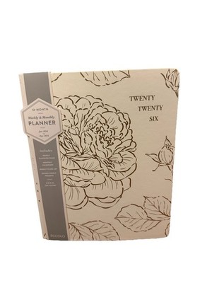 Eccolo 2026 Large Agenda Planner, 12 Month Jan- Dec Monthly & Weekly Planner