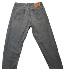 Levis 550 '92 Jeans Mens 32x32 Gray Relaxed Fit Tapered Leg Stone Wash Zip Fly
