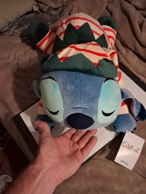 Disney Store STITCH Christmas Holiday X-Large 23'' Plush Pillow Tags Cuddleez