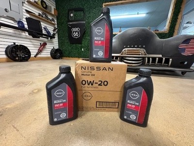 (3) GENUINE OEM Nissan Synthetic 0W-20 Motor Oil (999PK-000W20N) SAME AS DEALER