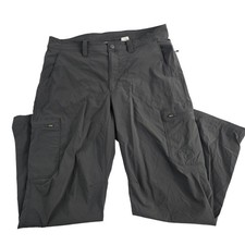 LL Bean Mens Gray Hiking Pants 34x29 Trail Cargo Lightweight Outdoors Travel
