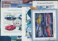 Motives Timbres 10 différents voiture blocs marque Porsche