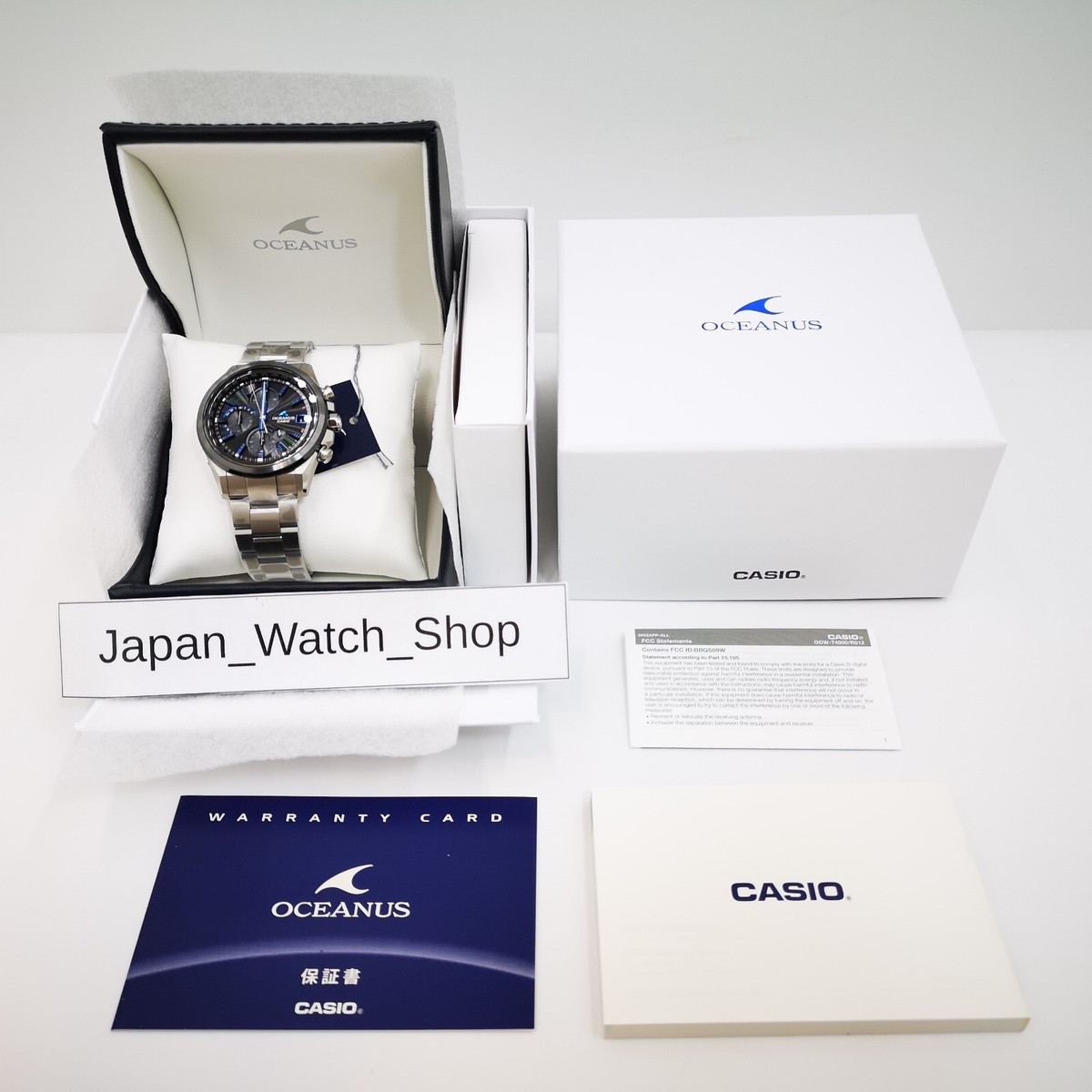 CASIO OCEANUS OCW-T4000A-1AJF Black Radio Solar Men's Watch New in