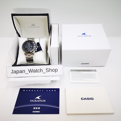 CASIO OCEANUS OCW-T4000A-1AJF Black Radio Solar Men's Watch New in