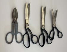 Wiss Pinking Shears Sewing Scissors CB9 9" Arts and Crafts Made in USA Lot of 4