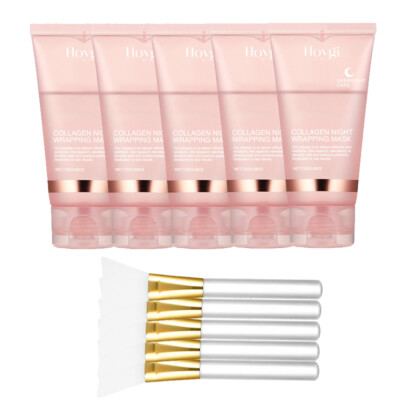 5/3X Collagen Wrapping Mask 2.65 oz / 75ml Renewal Night Care Mask Cream w/brush