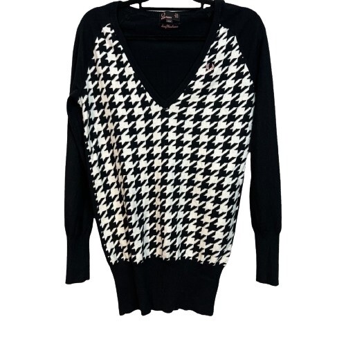 RARE Amy Winehouse X Fred Perry Houndstooth Sweater Dress Size UK 12 US 8