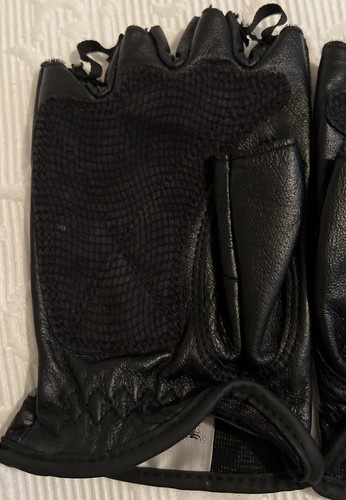Women’s Harley Davidson‘s fingerless gloves black leather Medium - Picture 7 of 8