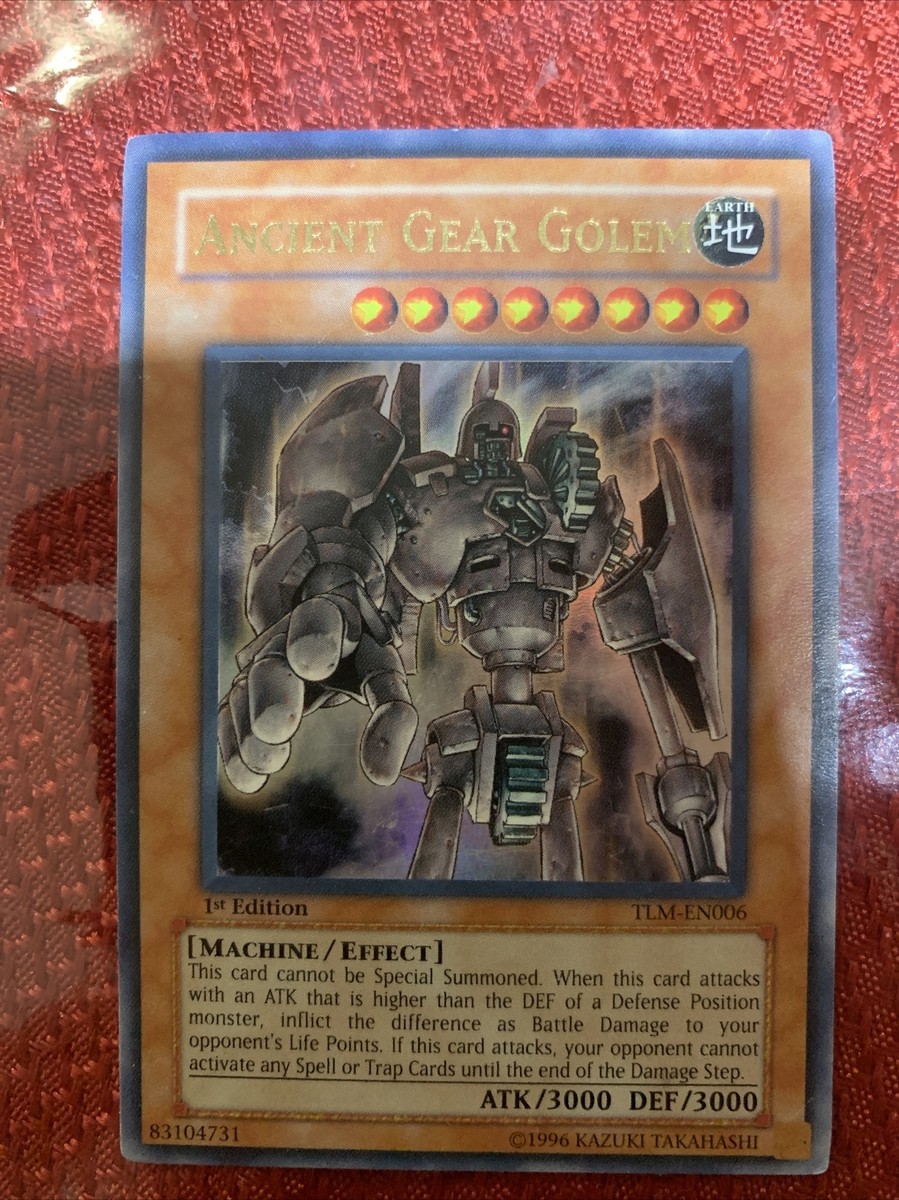 Yugioh Ancient Gear Golem The Lost Millennium 1st Edition Ultra