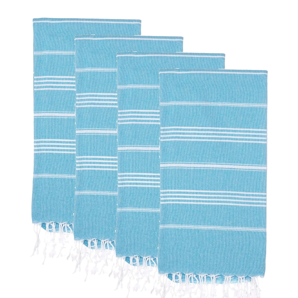 Turkish Beach Towel Set of 4 (38" x 71") | 100% Cotton Extra Large Turkish Towel - Image 3 of 4