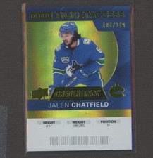 2020-21 Upper Deck Credentials Yellow #79 Jalen Chatfield 104/249