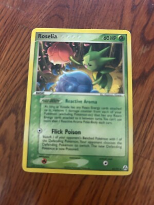 ROSELIA - 42/92 EX Legend Maker Uncommon Pokemon Card