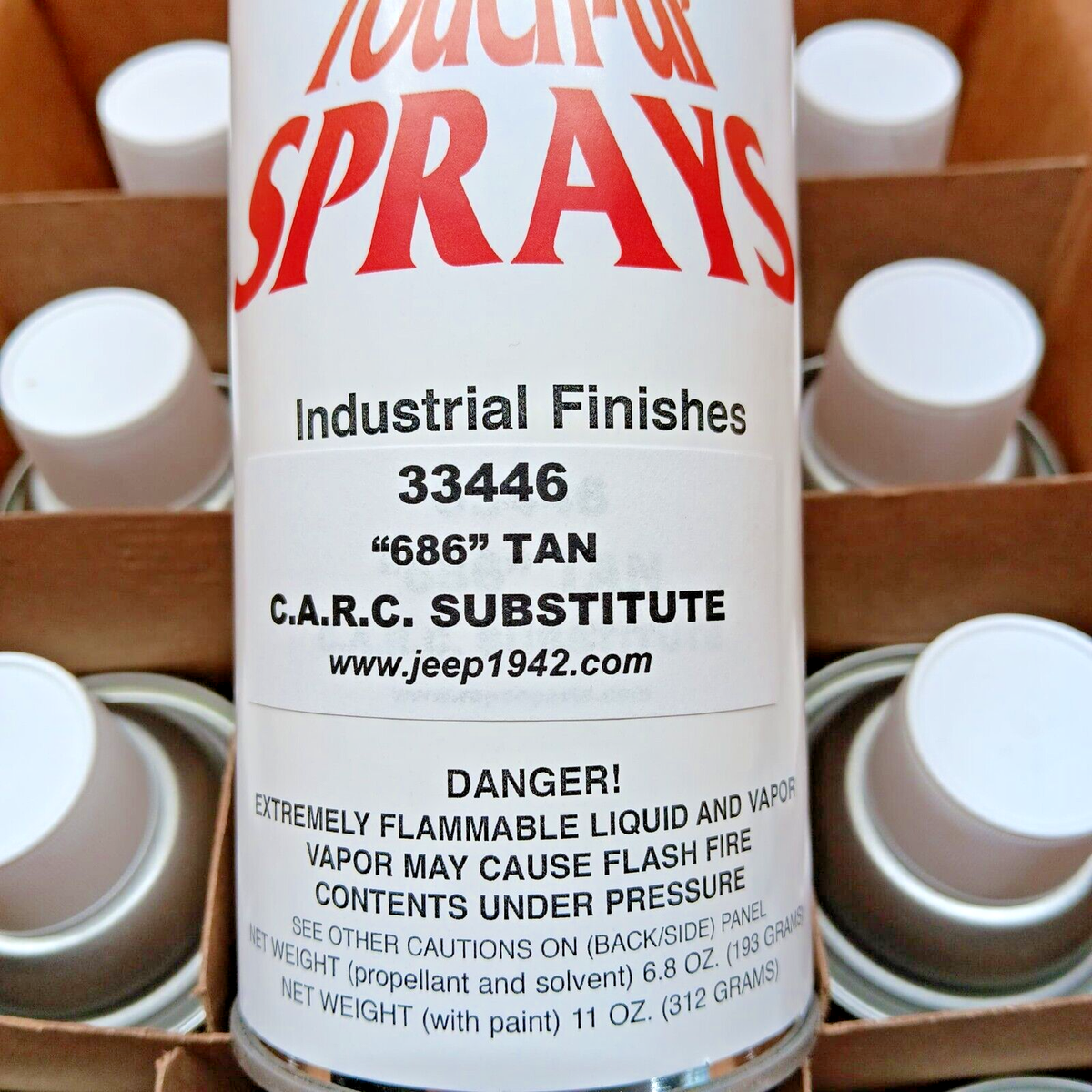 Gillespie Military Spray Paint 33446. 686 CARC Desert Tan