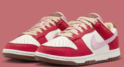 Nike Dunk Low PRM Bacon Sail and Sport Red Womens 11.5 Mens 10 NEW