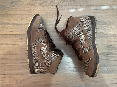 Nike Dunk High Pro SB Tweed Baroque Brown Men's Sz 8.5 US 305050