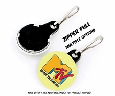 1980's Fads - Button Zipper Pulls - Choose From 12 Designs