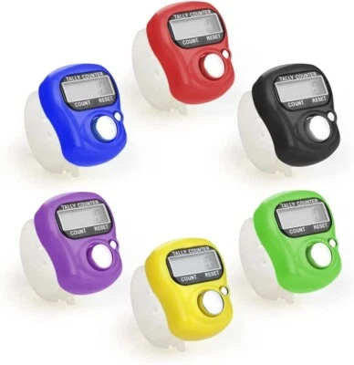 5 x Handzähler | Fingerzähler | Schrittzähler | Zähler digitaler Counter Klicker - Bild 1 von 4