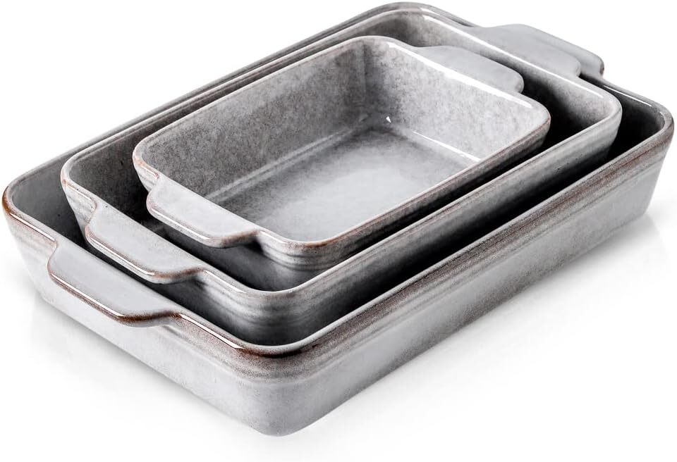 Ceramic baking dish Rectangular casserole dish set 9 x13 inches