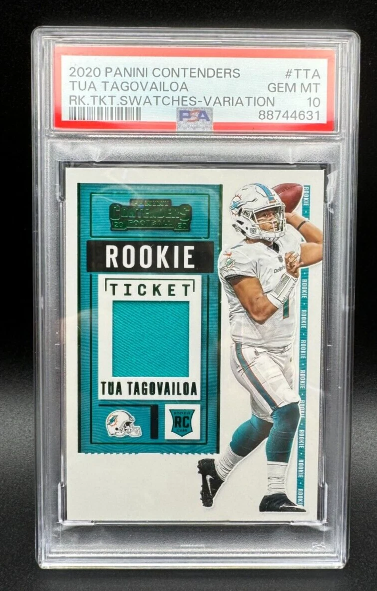 Tua Tagovailoa Panini Contenders Rookie Ticket Swatches #TTA Variation