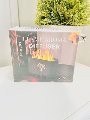 Chanhyer 240ml 7 Color Flame Air Aroma Diffuser Cool Mist Humidifier,