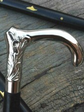 Vintage Brass Victorian Derby Handle, Antique Cane for Gentlemen, Royal Gift